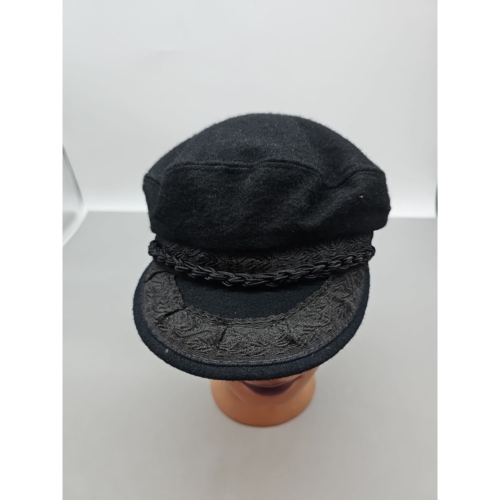 Aegean Greek Black Fisherman Cap Women's Accessories Apparel Made in Greece